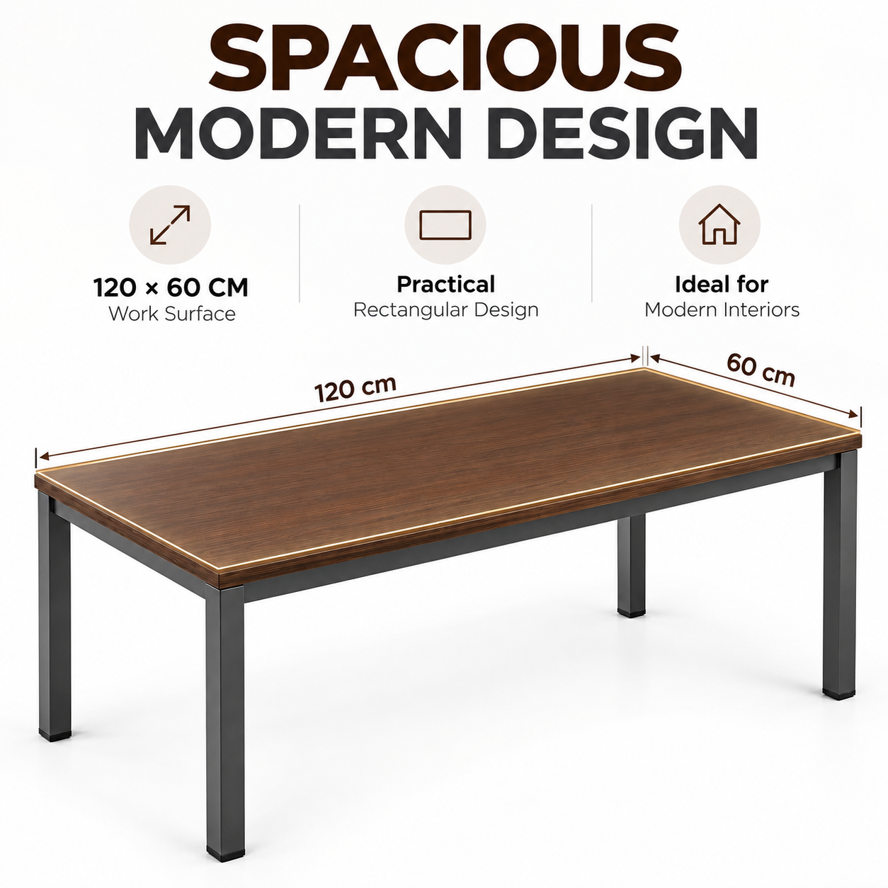 Ruime tafel in modern design